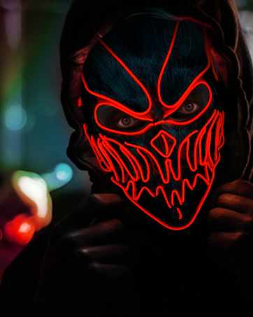 led light up mask