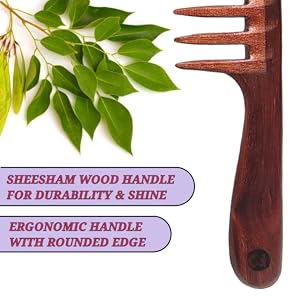 detangling comb handle description