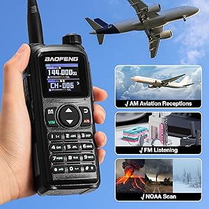 Receive AM Aviation FM NOAA UHF VHF Bands