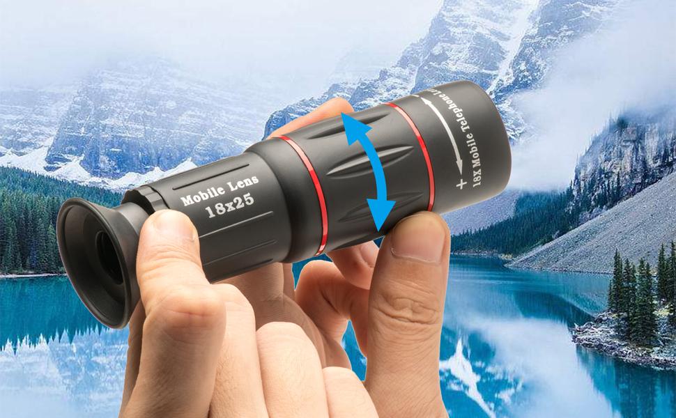 Cell Phone Camera Lens, Godefa 18X Zoom Telephoto Universal