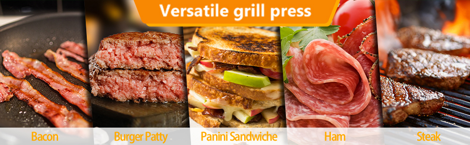 Stainless Steel Bacon Press 2