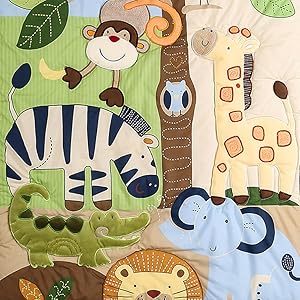 animal zoo baby crib sets