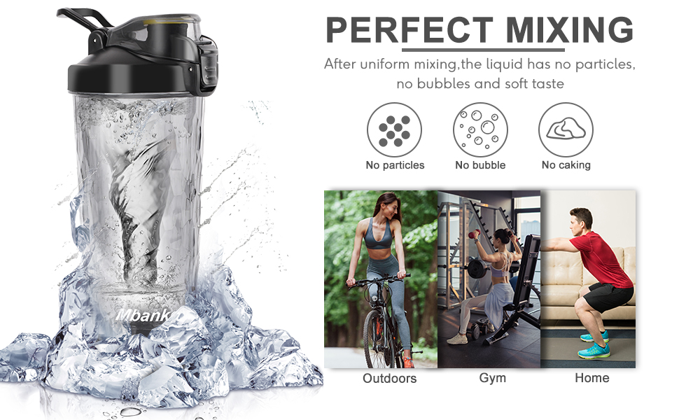 Electric Shaker Bottle of MBANKO,Premium Electric Protein