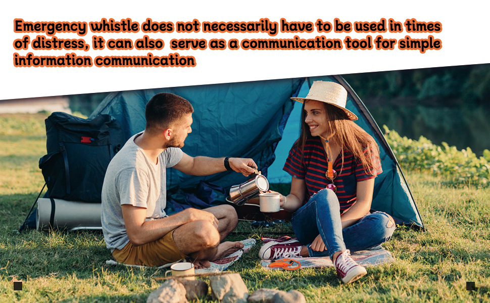 Emergency Whistle with Adjustable Lanyard