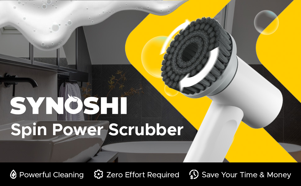 Synoshi Pro spin scrubber being used on a car wheel