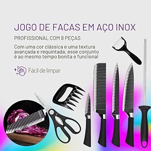 Kit Facas Churrasco - Premium