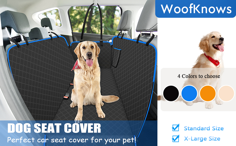 WoofKnows Dog Car Seat Cover
