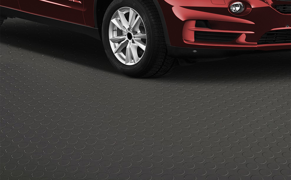 Baoz Garage Floor Rubber Mat 16.4x3.3ft AntiSlip Rubber