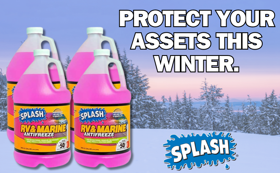EZ POOLS Splash RV/Marine Antifreeze 4 Pack 50 Point