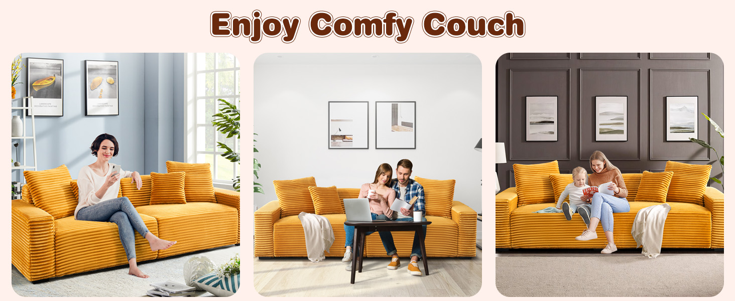 105" Loveseat Sofa, Comfy Upholstered Love Seat Couches