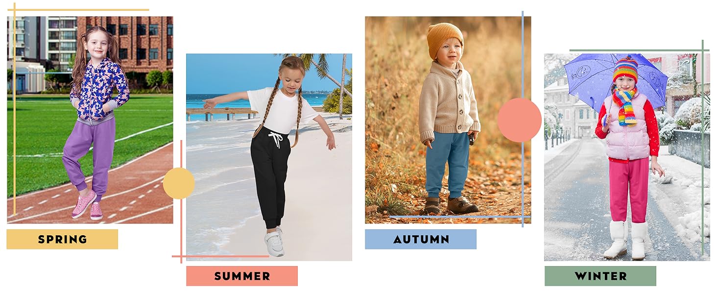 Toddler Girls Boys Sweatpants