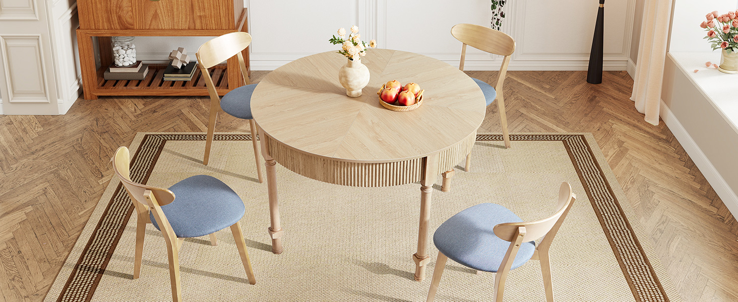 Dining Table with Storage Drawers