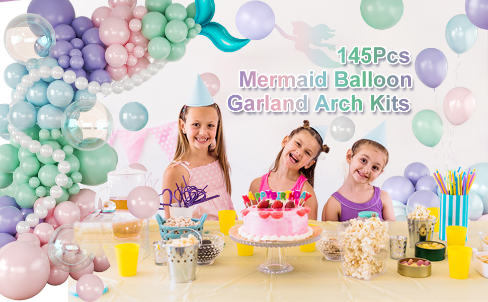 Mermaid Balloon Garland Arch Kit
