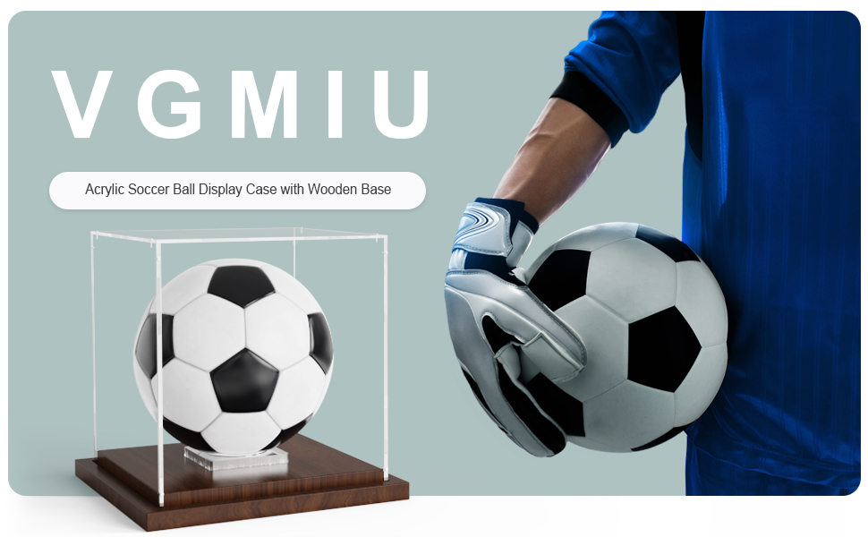 Soccer ball display case