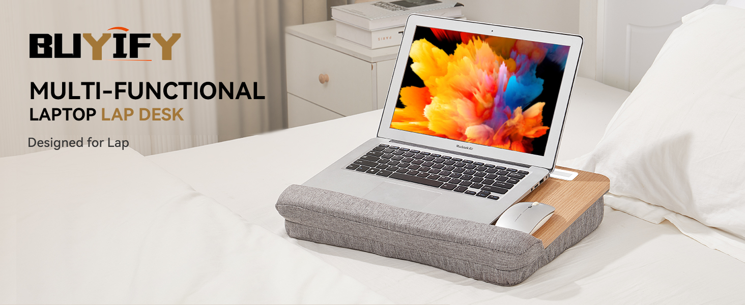 lap desk with cushion