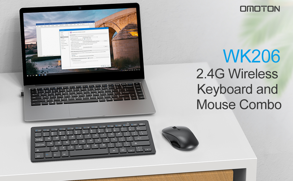 2.4G wireless keyboard and mouse combo