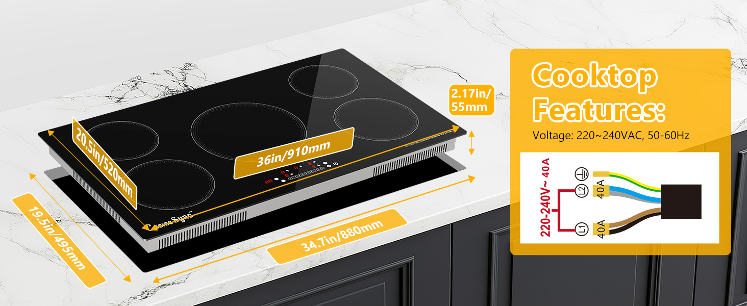 cooktop feature
