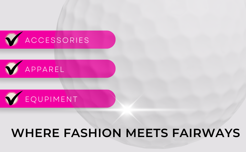 womens golf ladies golfing white pink clothes hats accessories cute golf accessories women ladies