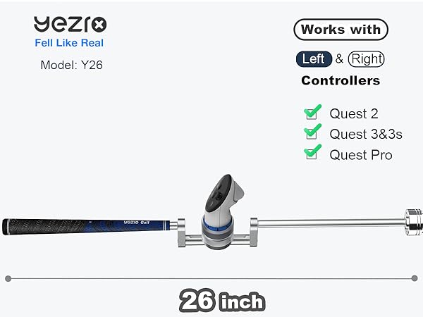 Amazon.com: YEZRO 26” Golf Club Attachment for Meta Quest 3