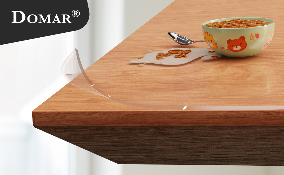 Domar Transparent Table Film, 2 mm, Made in Germany, Crystal Clear