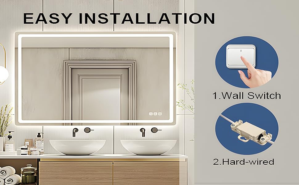 bathroom mirror with lights