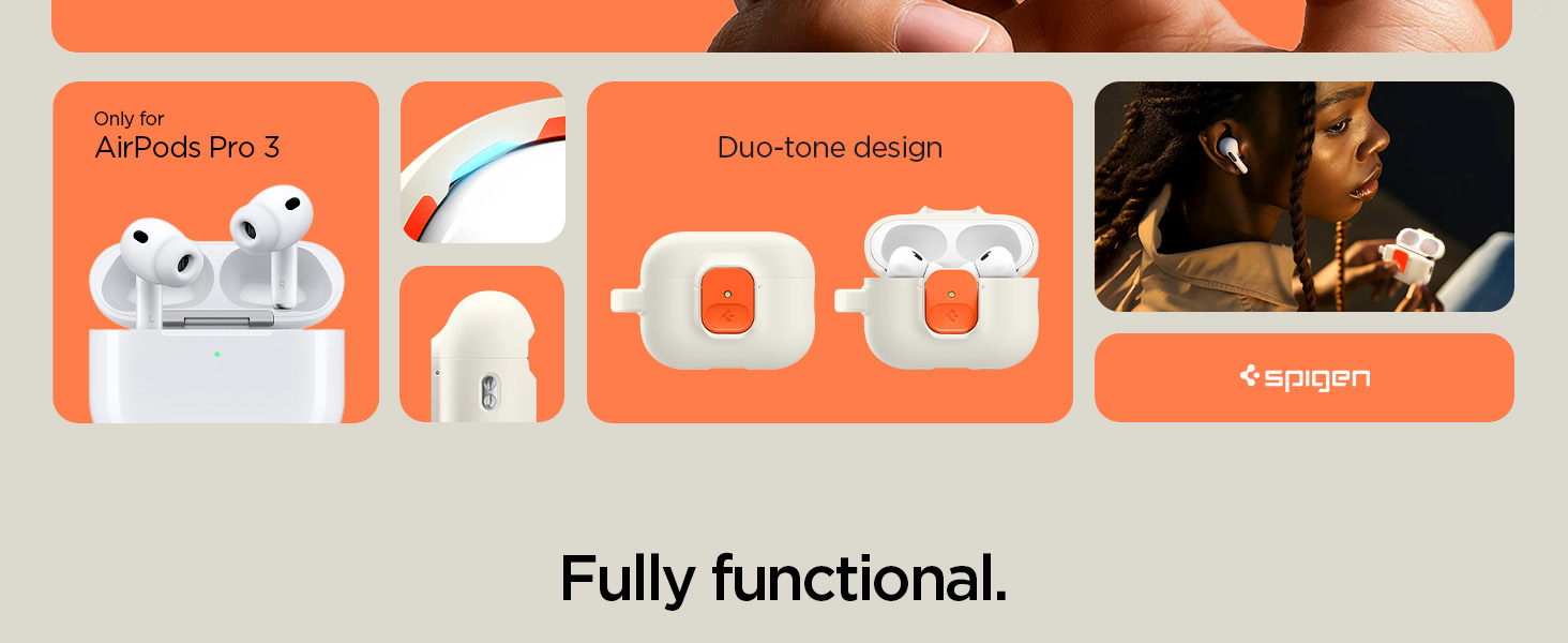 Reihe orangefarbener und weißer Zeichentrickillustrationen, die vereinfachte Tierfiguren vor einem leuchtend orangefarbenen Hintergrund zeigen und als Teil einer Benutzeroberfläche oder eines Designsystems erscheinen.