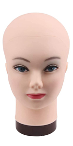 Female Bald Mannequin Head