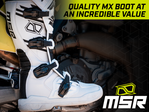 Amazon.com: MSR M3X Motocross Boots – Grey/Orange, Men's