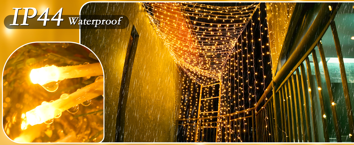 curtain string lights