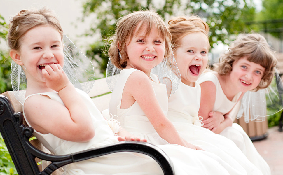 white veil for girls