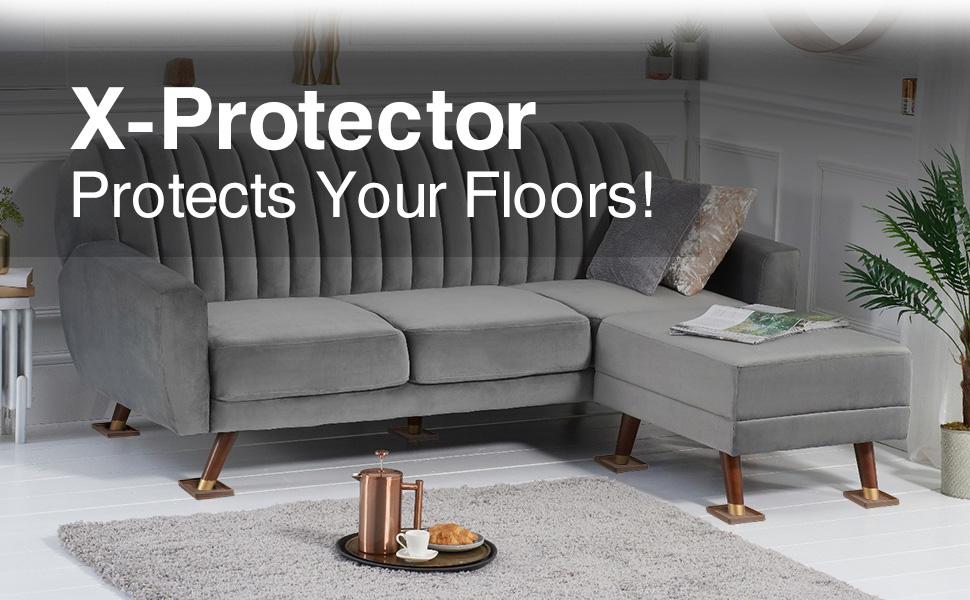 Furniture Cups XPROTECTOR 3" Caster Cups 4 PCS Premium Furniture