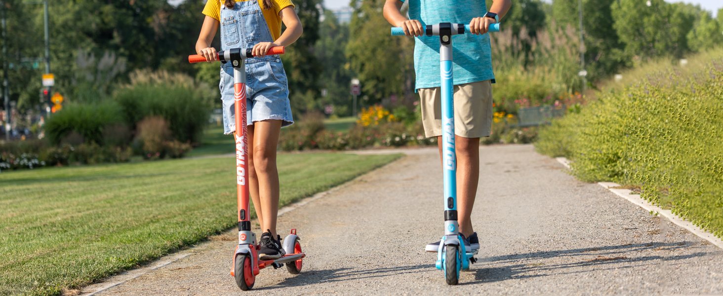Gotrax Vibe Electric Scooter, Max 11.3Km and 19km/h Speed, 6.5" Solid