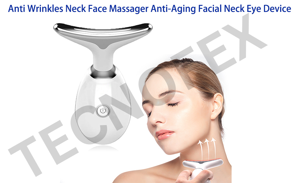 Red Light Therapy Vibration Massager Skin Rejuvenation Beauty Face Neck Lift Tight Sagging Radiant