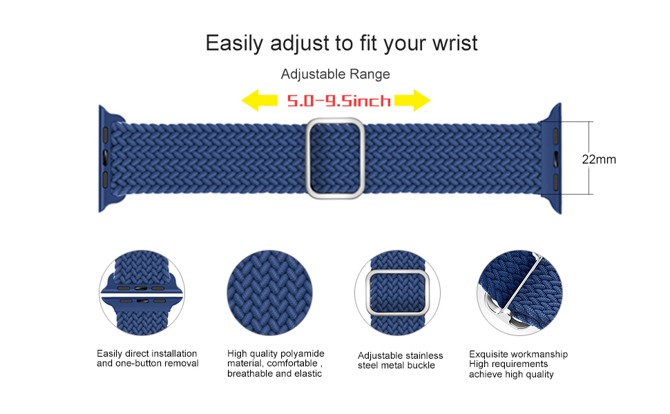 Adjustible size with buckle