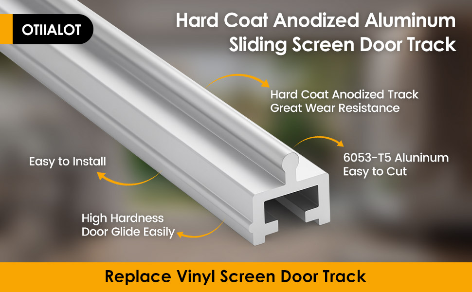 sliding screen door track replacement