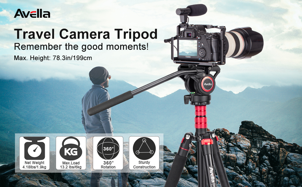 Travel camera tripod