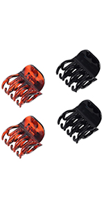 medium double teeth hair clips