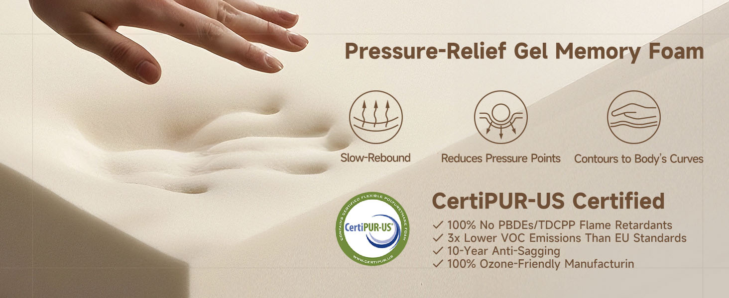 Cooling Gel Memory Foam Mattresses