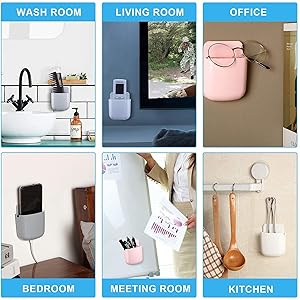 Wall Mobile Holder (4 Pis) 3 Remote, Mobile, googles, Pen And atc