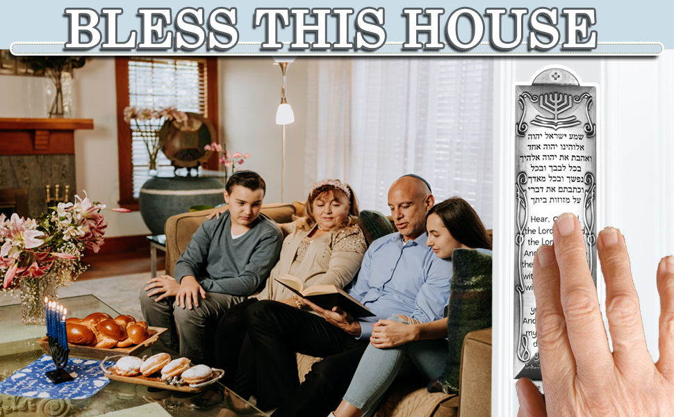 Zivosely 2Pack Jewish Mezuzahs, Mezuzah with Scroll for