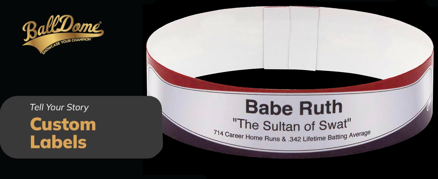 original para pelotas personalized plastic protected protector psa rangers round screw sign