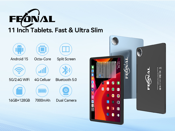 Amazon.com : Tablet 11 inch Android 15 Tablet, 2025 Latest