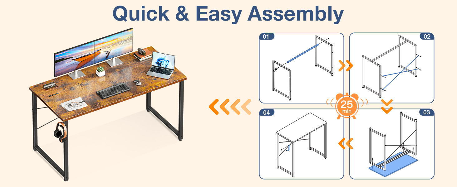 Easy to assemble desk