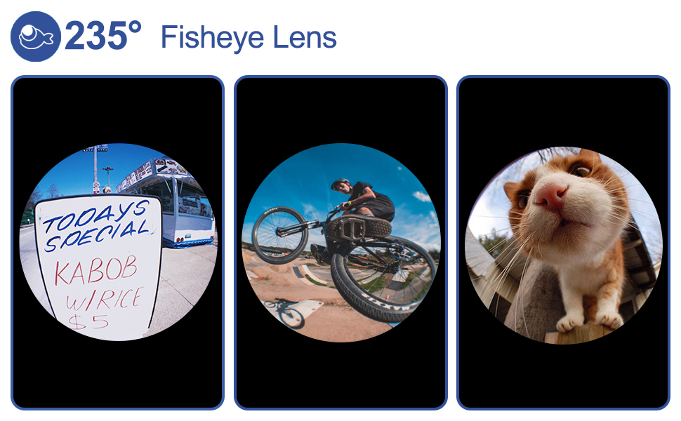 Selvim Upgrade 4 in 1 Phone Camera Lens Kit 235° Fisheye