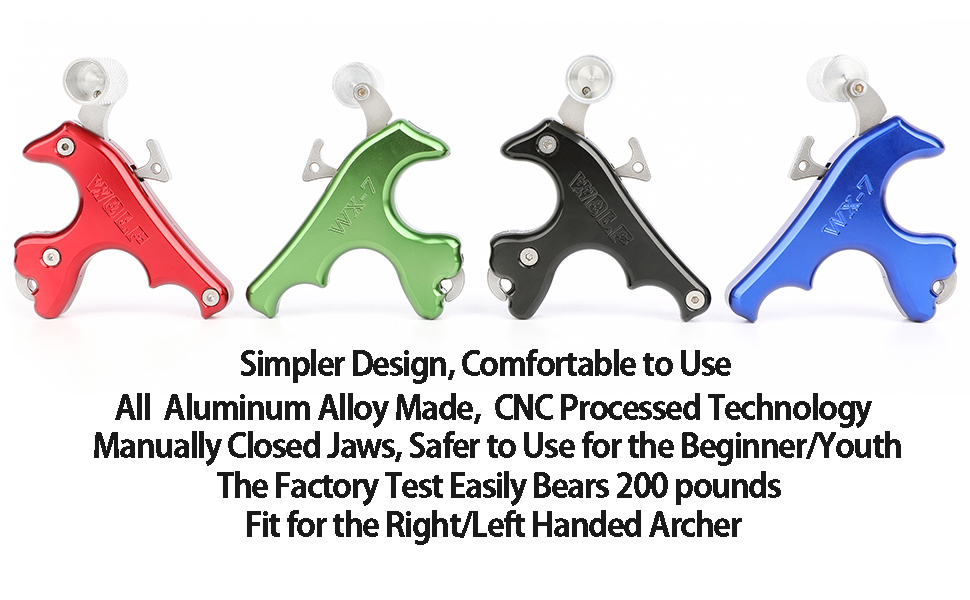 ZSHJGJR Archery Bow Release Aids 3 Fingers Compound Bow Thumb Release Trigger