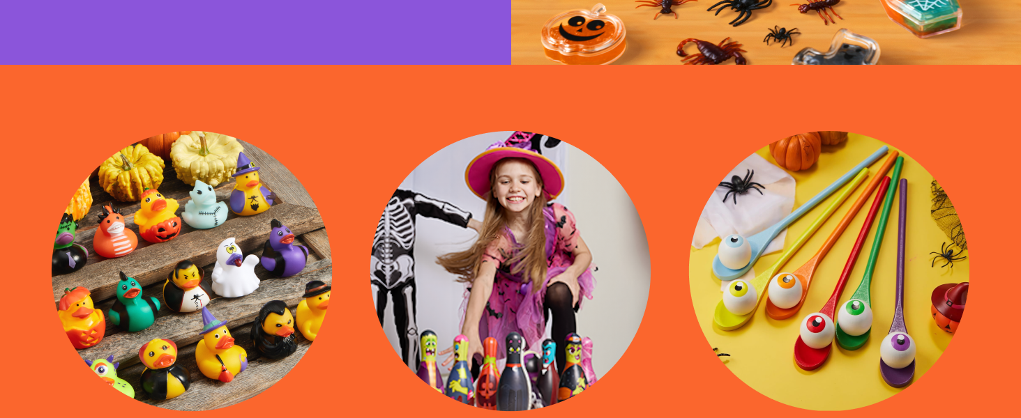 Decorative banner with circular elements showing various festive and celebratory scenes with colorful design elements.