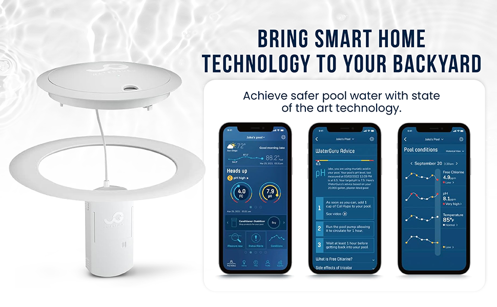 WaterGuru Sense 8” Round Skimmer Adapter Smart Pool