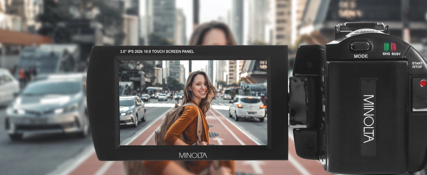 Minolta MN4K25NV 4K Ultra HD 30 MP Night Vision Camcorder