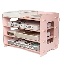 EXERZ Wooden Desk Organiser/ Desk Tidy Caddy - Assembly by Youself Easily