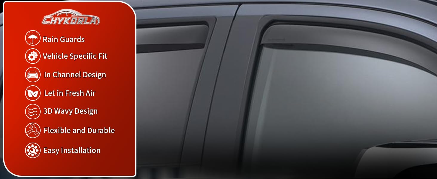 in channel rain guards for 2011 ford explorer